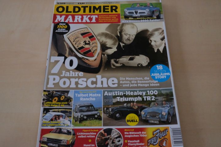 Deckblatt Oldtimer Markt (08/2018)